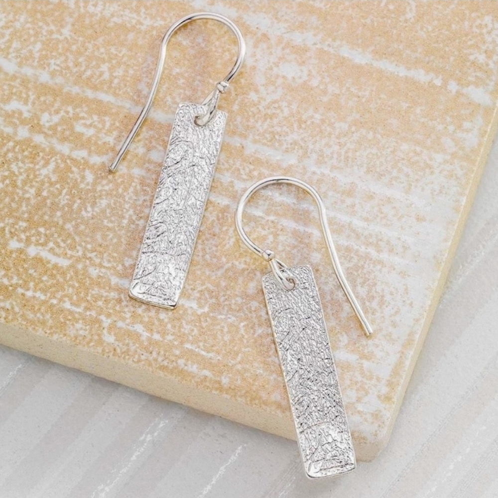 Silpada Sterling Silver Textured Earrings